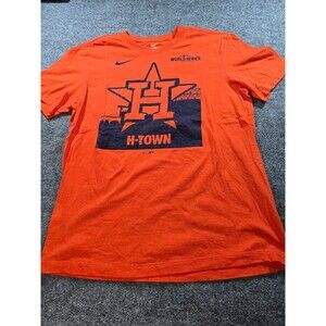 Nike Houston Astros World Series T Shirt Mens M H Town Orange MLB